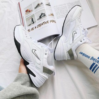 [ Freeship - Xả kho ] Giày thể thao M2K trắng nam nữ, Giày sneaker trắng dễ phối đồ