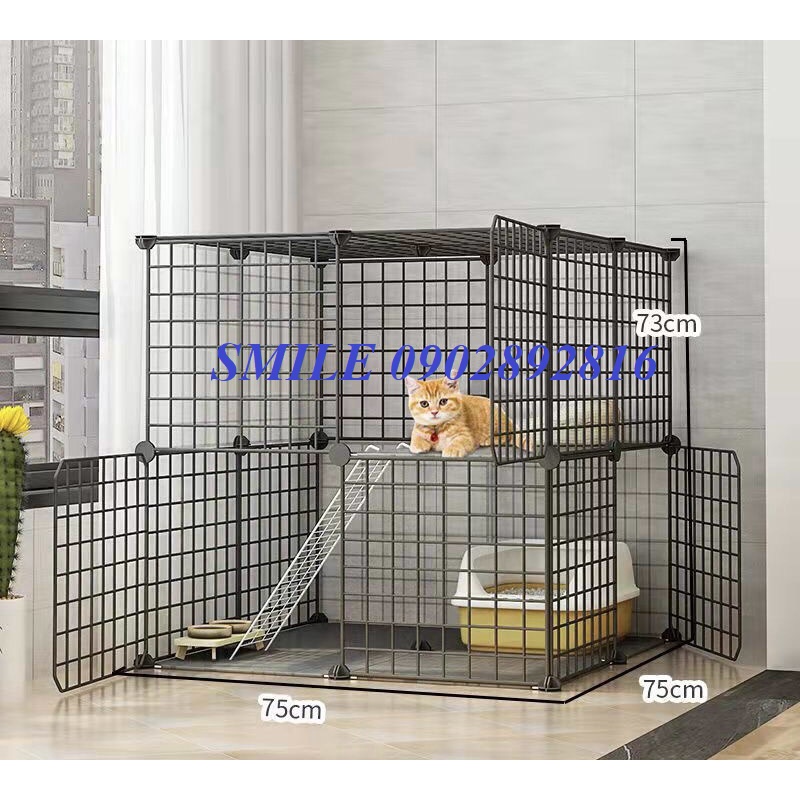 [TẶNG MÓC CHUỒNG] COMBO CHUỒNG, LỒNG LƯỚI THÉP LOẠI LỚN CHO CHÓ MÈO THÚ CƯNG ĐA NĂNG