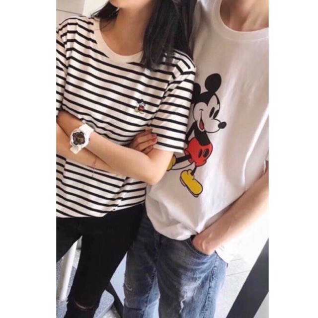 ÁO THUN SỌC TAY NGẮN MICKEY
