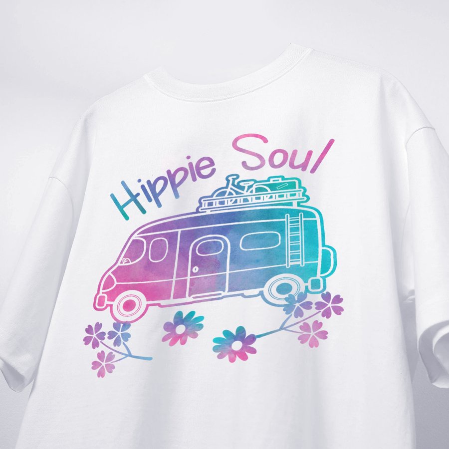 Áo Thun Unisex Cắm Trại Nam Nữ Cổ Tròn Hình In Lều Hoa Màu Loang Vintage Phong Cách TieDye Brand MVR KK729