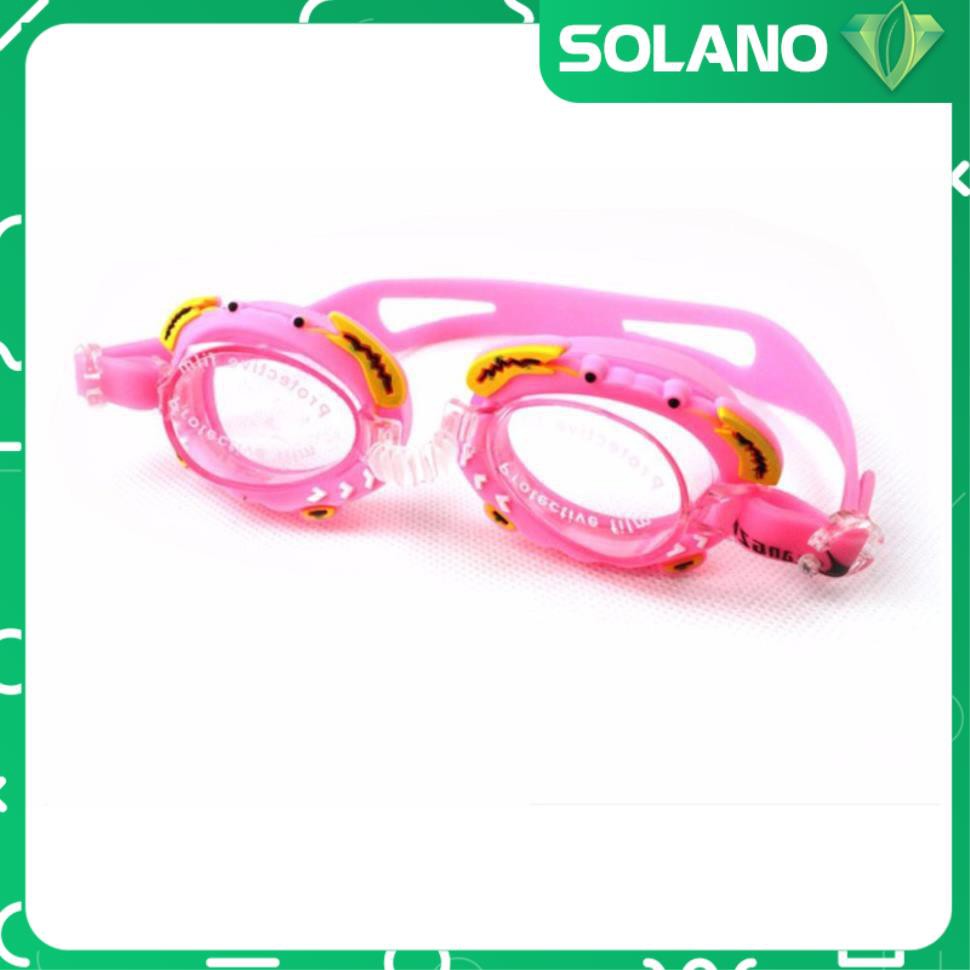 Kính bơi cho bé SOLANO chống mờ trẻ em bơi lội an toàn nhựa silicon siêu bền SS-001299