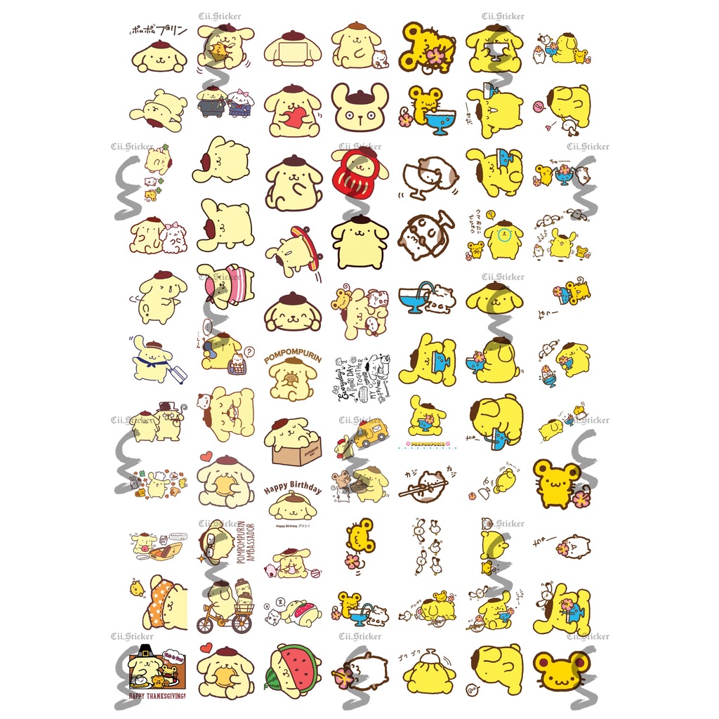 [ Sticker mini ] Chú cún Pompompurin