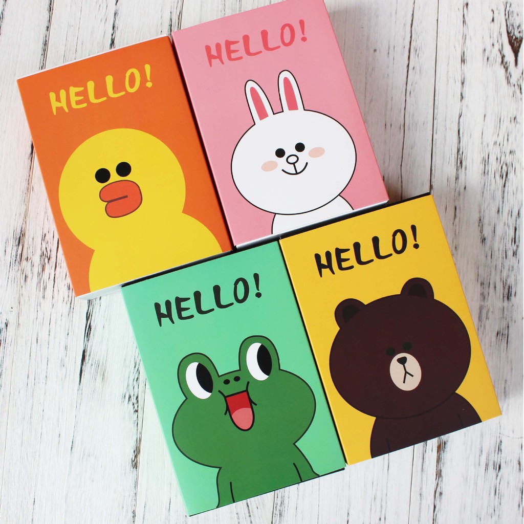 Hộp bánh kẹo Hello Gấu/Thỏ/Ếch/Vịt HBK-0007