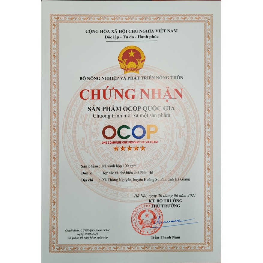 Trà Xanh Bà Cụ  - Hữu cơ Châu âu