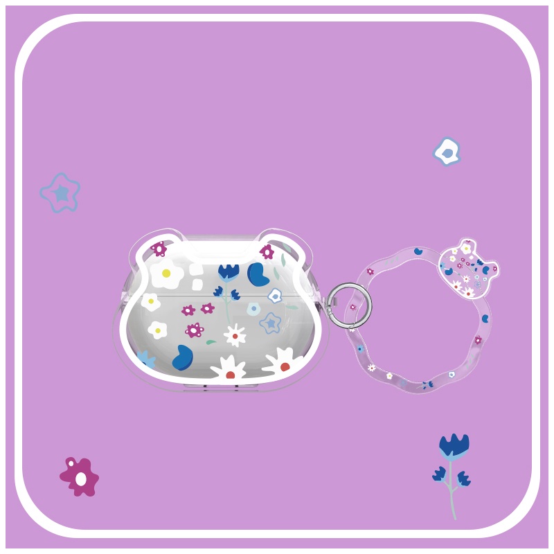 Ốp Điện Thoại Mềm Trong Suốt In Hình Gấu/Hoa Dễ Thương Cho OPPO Enco Air 2 Pro OPPO Air 2 Pro