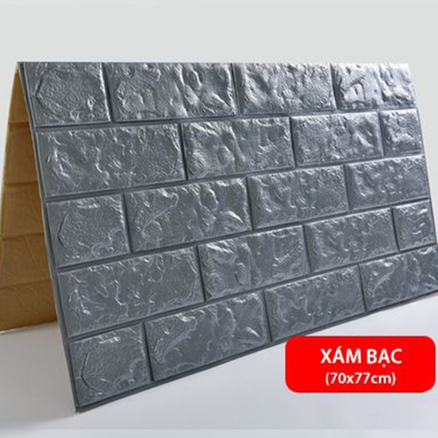 [Miền Nam] MIẾNG XỐP DÁN TƯỜNG 3D LOẠI 5MM GIẢ GẠCH KHỔ 70CM * 77CM | BigBuy360 - bigbuy360.vn