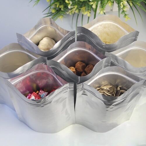 TÚI ZIP MÀU BẠC 18X26CM