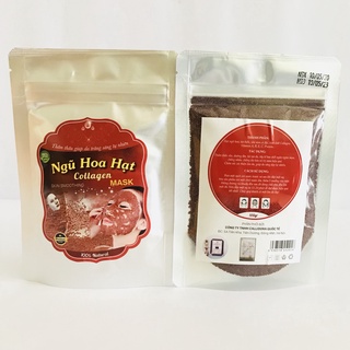 Bột đắp mặt nạ ngũ hoa rong biển 100g, mặt nạ hạt ngũ hoa hút mụn cám, mụn đầu đen, làm trắng da - MNH