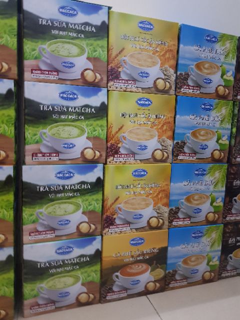 Cà phê macca, trà sữa maccaca (sỉ 1 thùng 20 hộp) | BigBuy360 - bigbuy360.vn