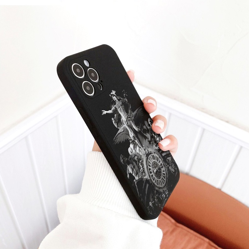 Ốp điện thoại iphone Fictional Character màu đen trắng nhân vật hư cấu iphone 6 6s Plus 7 8 SE X XR XS Max 11 12 13 Pro