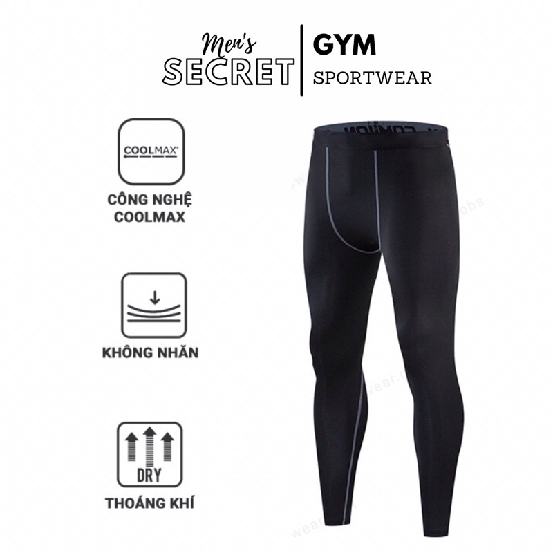 Quần Legging Nam Gym - Quần Pro Combat - Hàng Cao Cấp MEN'S SECRET