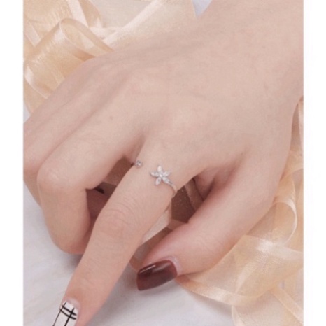 Nhẫn Nữ Hình Hoa Pha Lê Cao Cấp Thời Trang Nữ Tính Dễ Thương Style Hàn YAH72679 - YiAcesssories