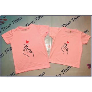 [HOT HOT]ÁO THUN NAM NỮ IN HÌNH THẢ TIM