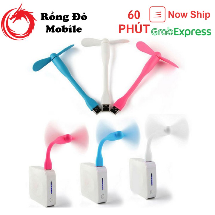 Quạt mini 2 cánh dây cắm chân USB có thể tháo rời quạt (Cắm laptop hoặc pin dự phòng)