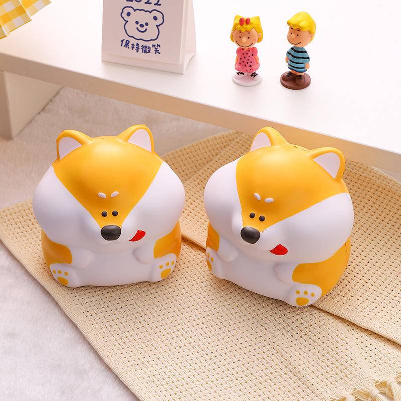 Đồ chơi squishy Giảm Stress Hình Chó Corgi Dễ Thương Cho Bé