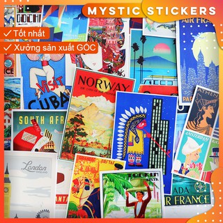 [ Du lịch #2] 74 Sticker chống nước ,dán laptop vali xe mũ bảo hiểm nhà cửa ...