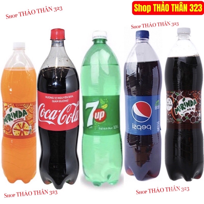 Nước Ngọt Có Ga Chai 1.5 Lít Coca-Cola/ Pepsi/ 7up/ Mirinda