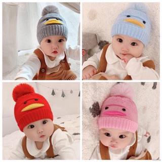 Mũ len hình Vịt cho bé sơ sinh