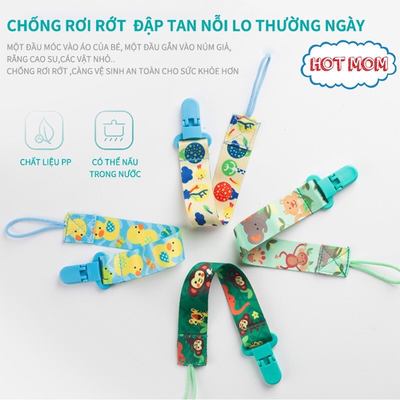 dây đeo ti giả , ngậm nướu đồ chơi cho bé