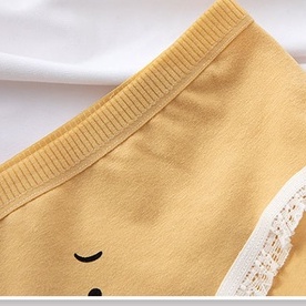 Quần nót nữ  in hình dễ thương KIMCHIBIKINI quần lót chip mặc bên trong mềm mại thấm hút tốt QL112