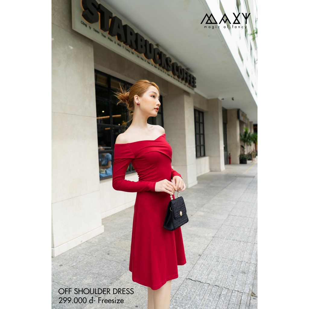[Mã FAGREEN1505 giảm tới 30K đơn 99K] ĐẦM - OFFSHOLDER DRESS - Đầm trễ vai | BigBuy360 - bigbuy360.vn