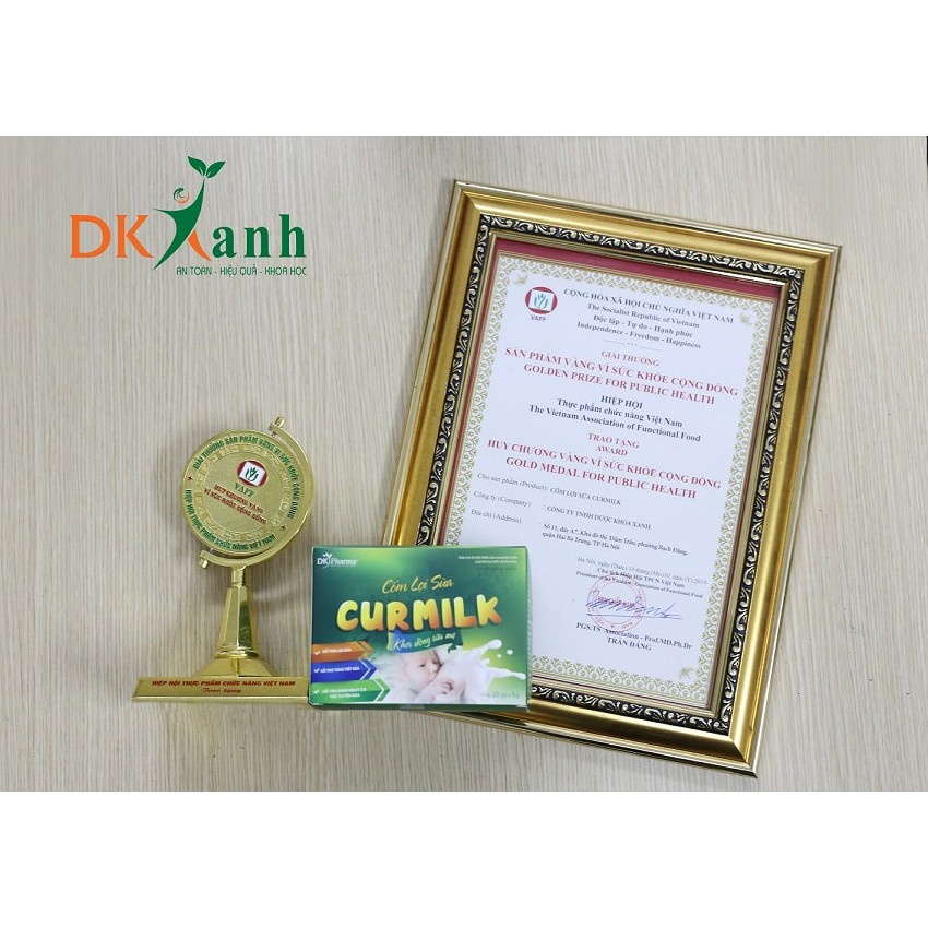Cốm lợi sữa Curmilk – Hỗ trợ tăng tiết sữa tự nhiên, ngăn ngừa tắc tia sữa, áp xe, mẹ nhiều sữa, bé tăng cân (20 gói)