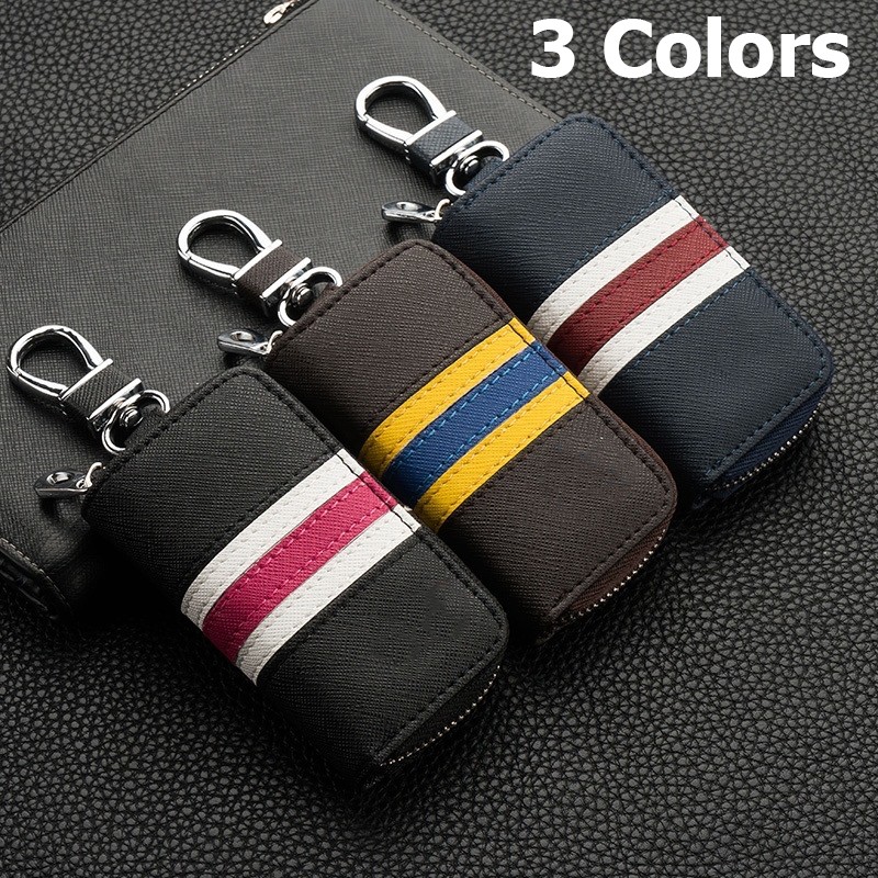 Bao Da Đựng Chìa Khóa Màu Cầu Vồng Cho Mitsubishi ASX Triton Outlander Attrage Mirage Xpander Lancer Adventure Grandis Storm Fuso Montero