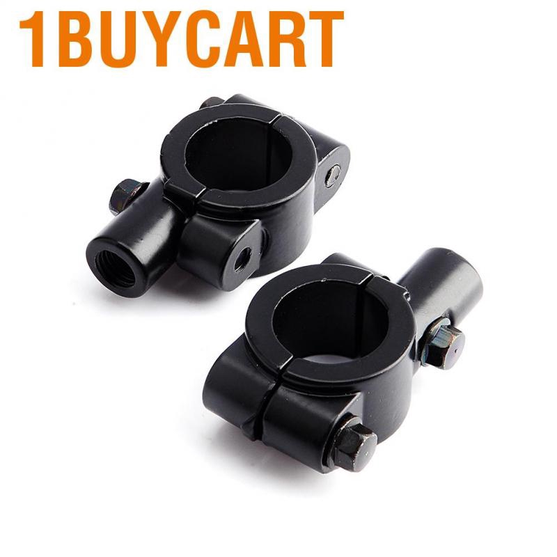 Bộ kẹp kính chiếu hậu gắn tay lái trái / phải xe mô tô 10mm 7/8&quot;