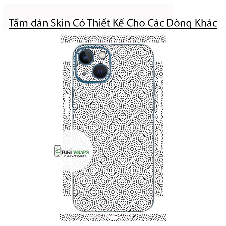 Tấm dán Skin Mặt Sau FULL VIỀN Dành Cho 13prm , 12prm , 11prm , x, xs, xsm , ip11 , ip12 , ip13 - FukiShop