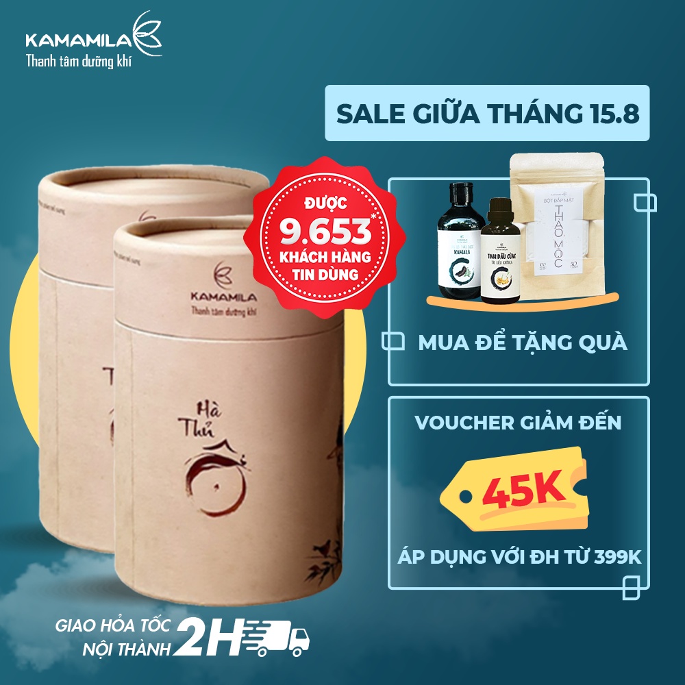 Combo 2 Hộp Viên Hà Thủ Ô Mật Ong Kamamila Hỗ Trợ Dưỡng Tóc, Ngăn Rụng