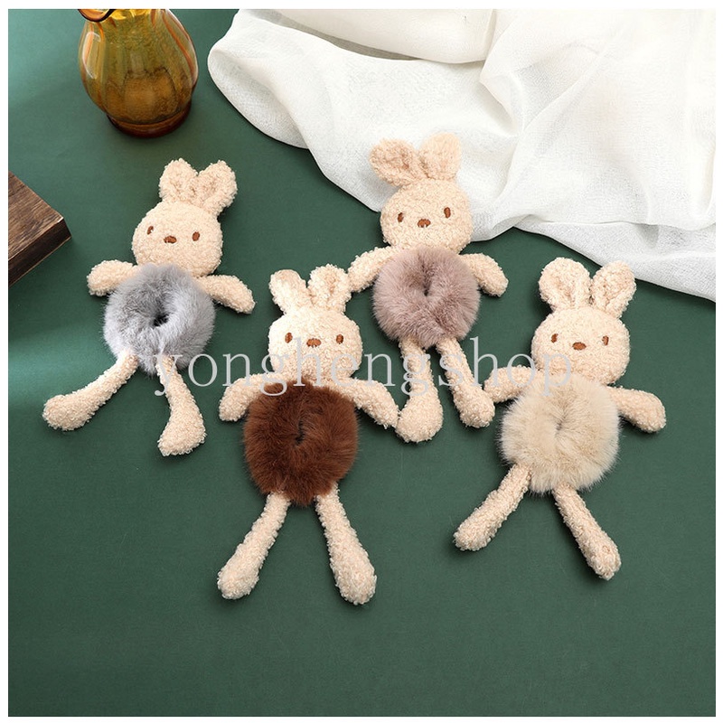 Dây Buộc Tóc Cao Su Co Giãn Kiểu Dáng Hoạt Hình Dễ Thương Dành Cho Nữ