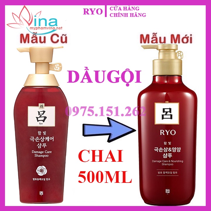 Dầu gội xả cao cấp Ryo Hàn Quốc 500ml