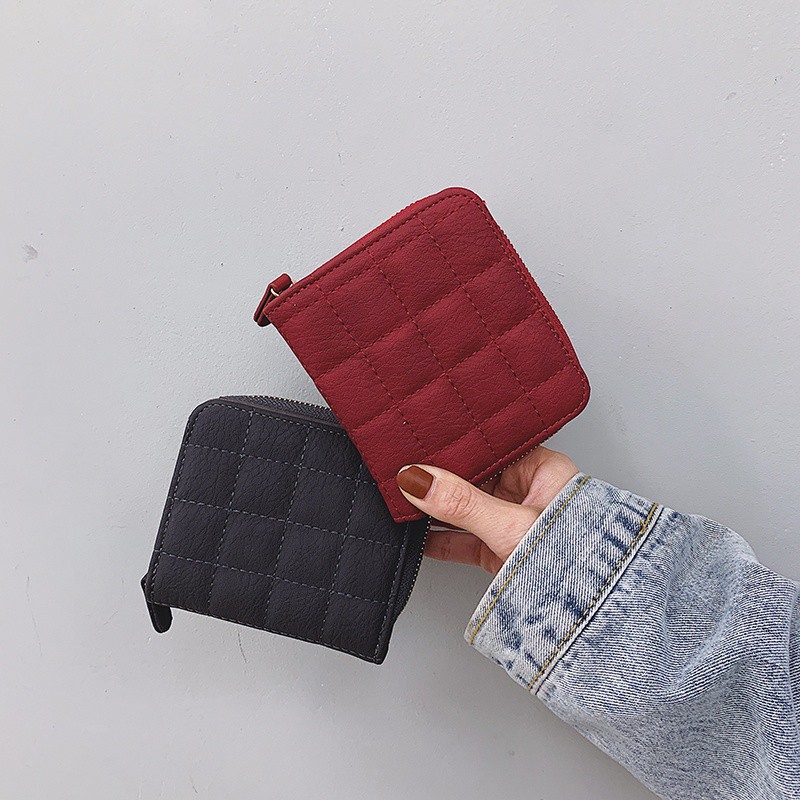 Ví Nữ 💜FREESHIP 💜 Ví Nữ Mini Cầm Tay Kẻ Caro Phong Cách Hàn Quốc Siêu Đẹp Giá Rẻ VD08 - NAKI SHOP | BigBuy360 - bigbuy360.vn