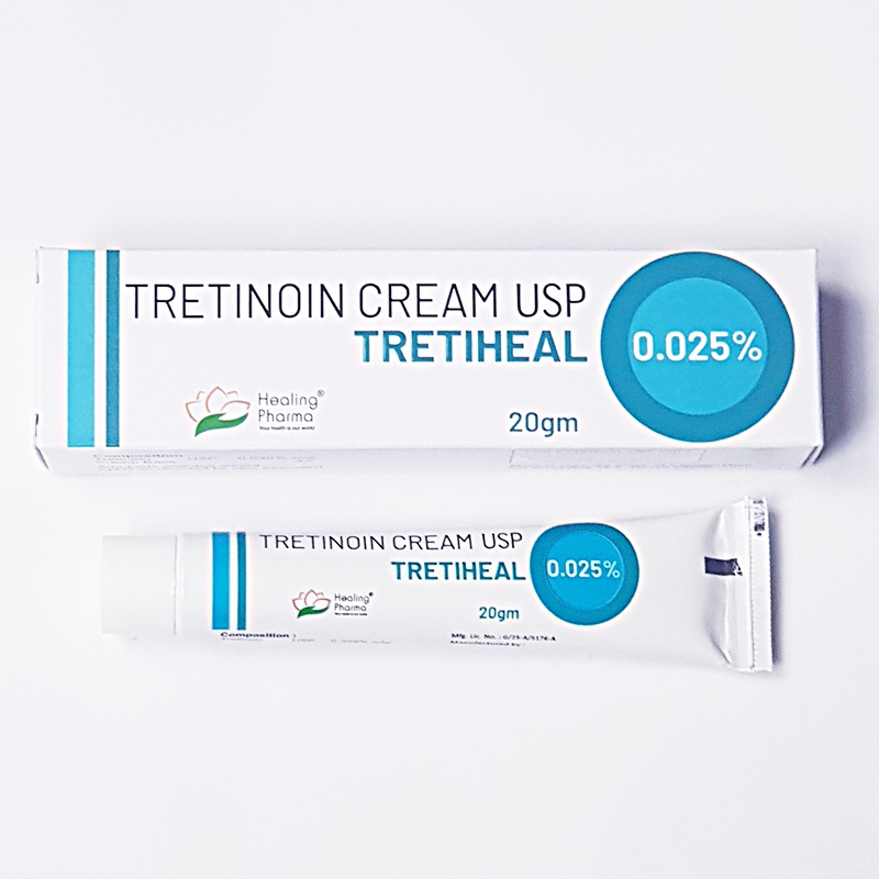 Tretiheal - Tretinoin Cream USP Kem giảm mụn, chống lão hóa 20g [ CHÍNH HÃNG ]