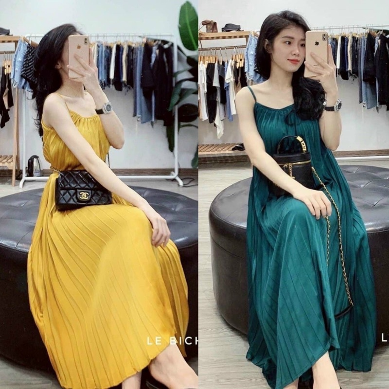 Đầm Maxi Suông Dập Ly Dáng Dài - Đầm Suông Nữ Đi Du Lịch Đi Chơi (Hàng Chuẩn Đẹp)