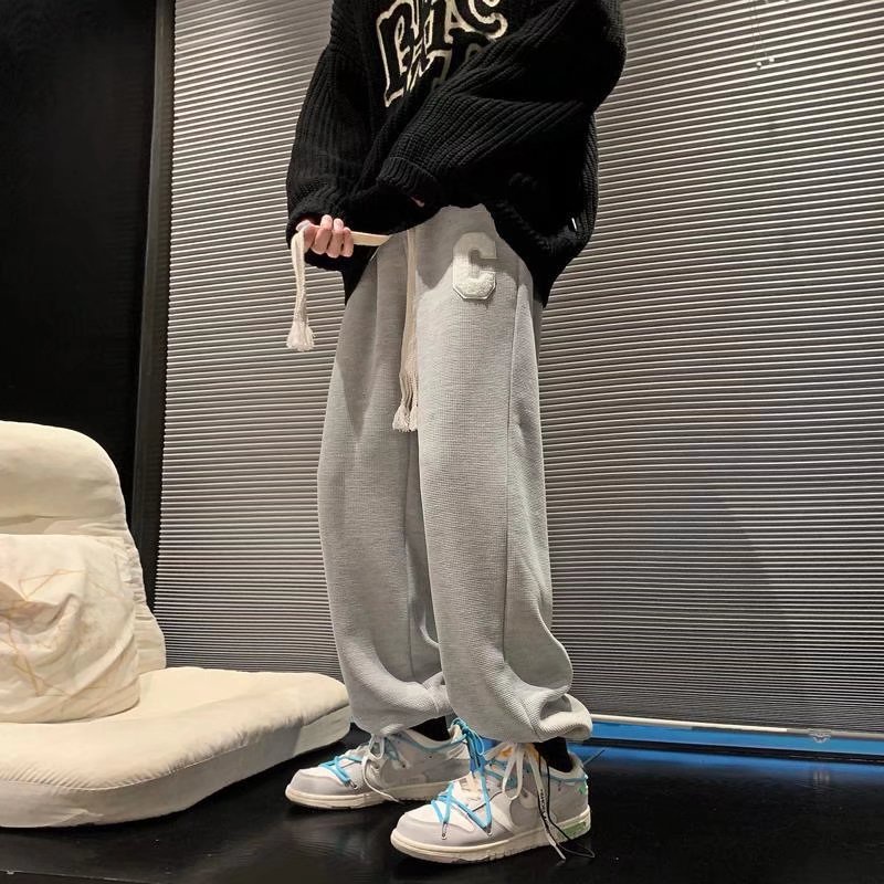 Quần thể thao ống suông rộng phong cách mùa hè thời trang năng động cho nam