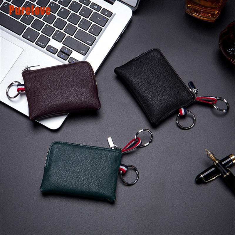 Ví Da Mini Phối Khóa Kéo Xinh Xắn Dành Cho Nữ