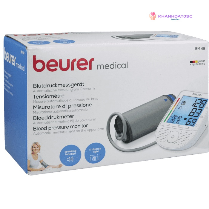 Máy đo huyết áp bắp tay có giọng nói Beurer BM49