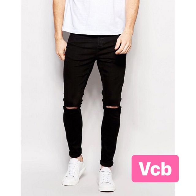 Quần jean nam rách gối cá tính Vcbshop MS50 có size đại nha khách | BigBuy360 - bigbuy360.vn