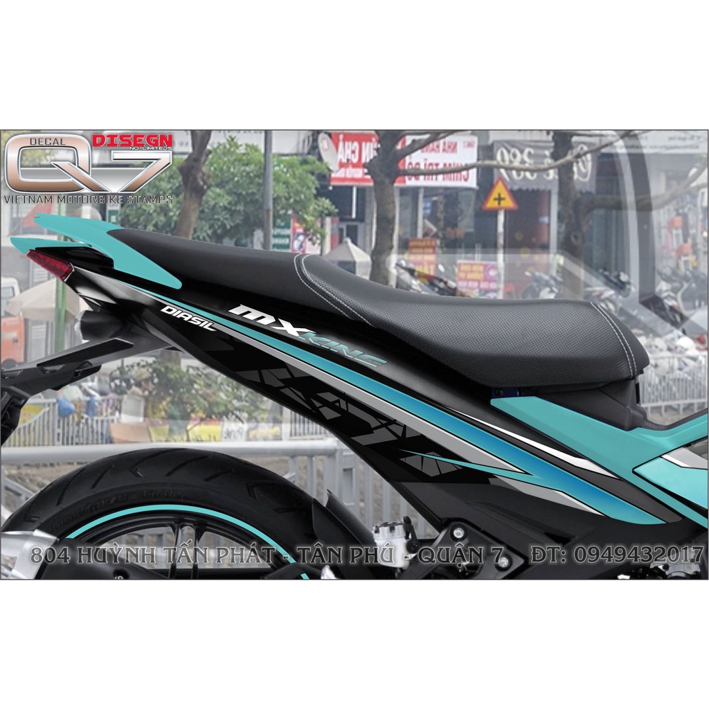 TEM RỜI EXCITER 150 XANH ĐEN