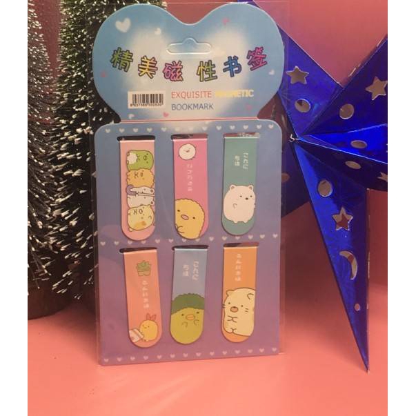 6 mảnh CUTE Bookmark Động vật đánh dấu trang