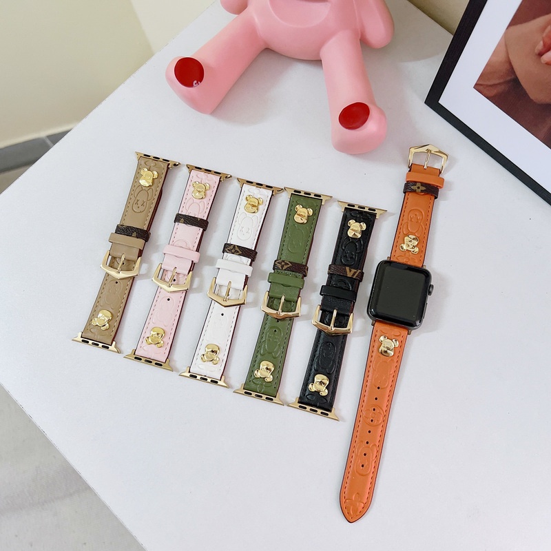 Dây Đeo Bằng Da Thật Cho Đồng Hồ Thông Minh apple watch 42mm 38mm 44mm 40mm 41mm 45mm iwatch 7 6 se 5 4 3 2 1