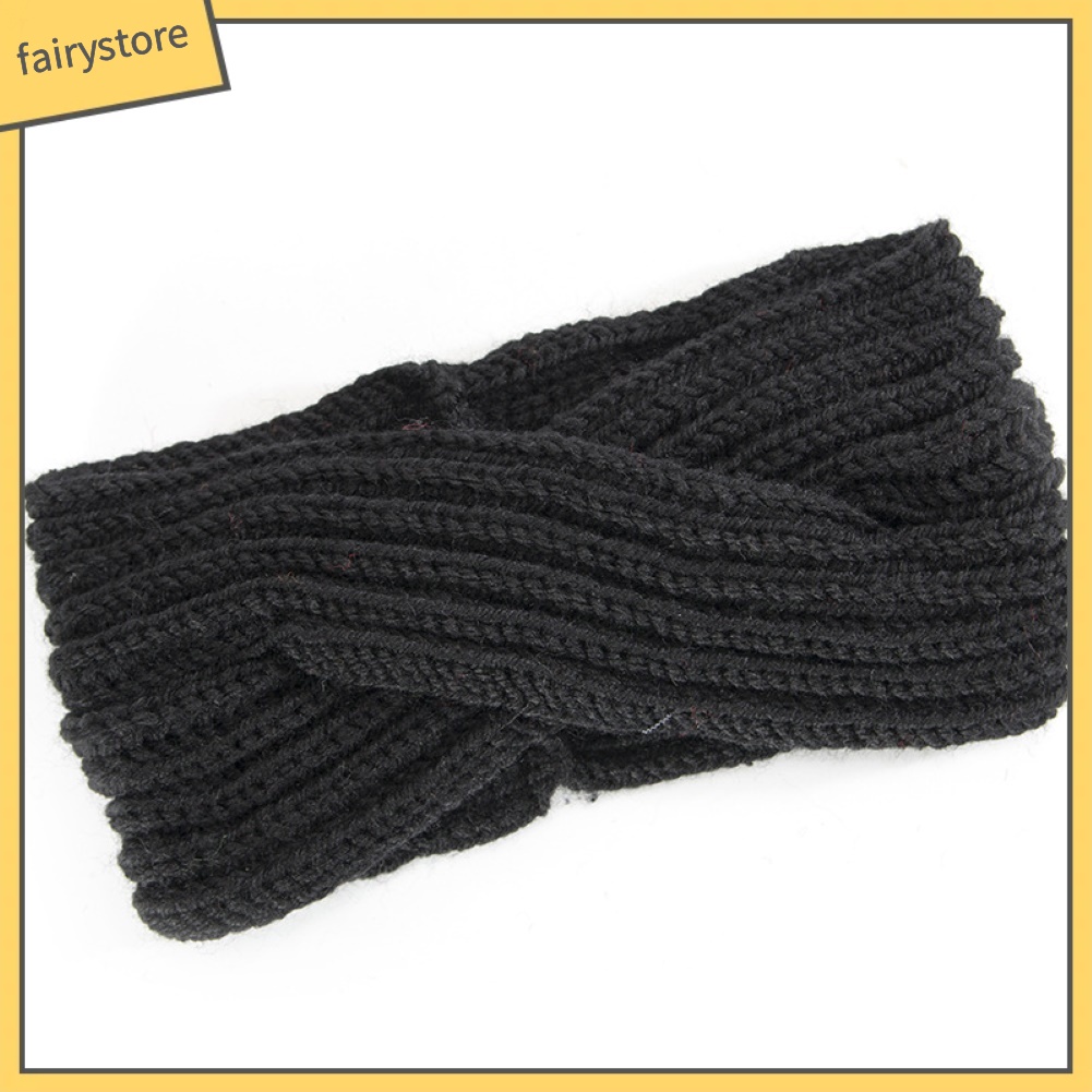 Băng Đô Dệt Kim Màu Trơn Thời Trang Giữ Ấm Cho Nữ