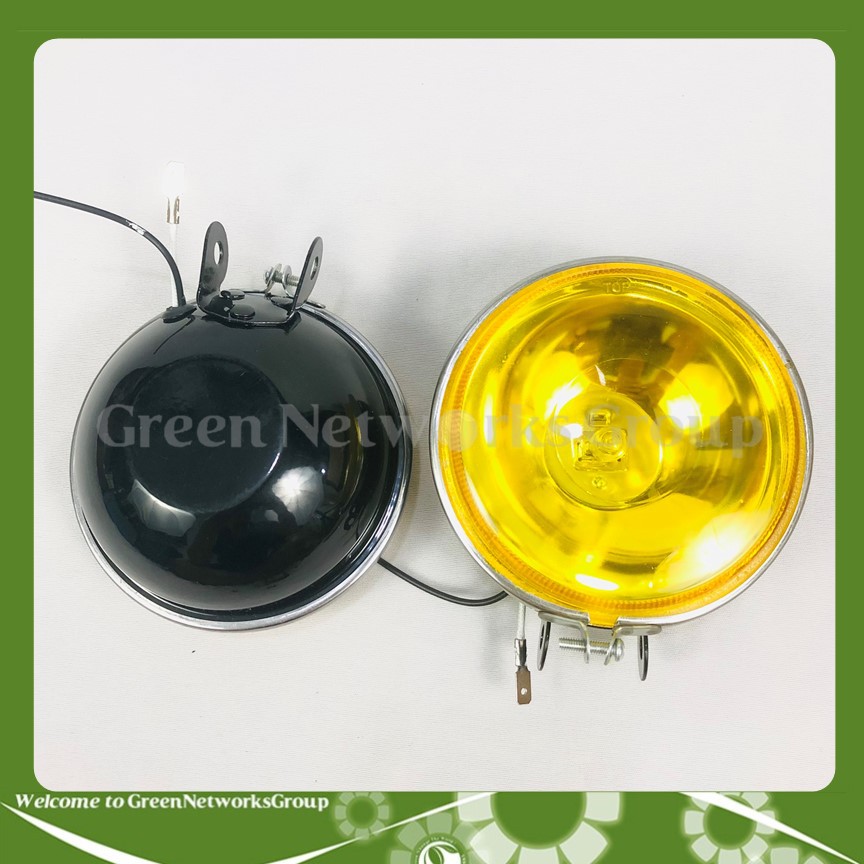 Đèn pha sương cảng tròn Lớn SAGAS đích Sắt KC-8010 55W 12V mặt đèn màu vàng dùng được cho nhiều loại xe Greennetworks