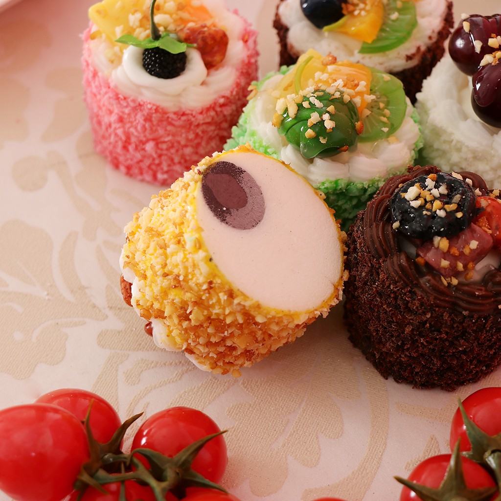 Bộ 6 Bánh Cupcake Giả Trang Trí Sinh Động