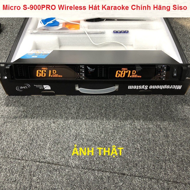 Mic Wireless UHF, Micro Không Dây Hát Karaoke Chuyên Nghiệp Chính Hãng Siso - Bảo Hành 6 Tháng