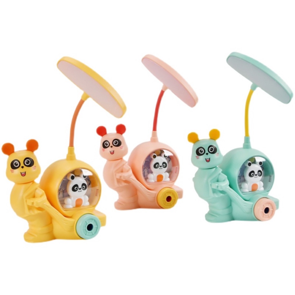 Đèn học kiêm đèn ngủ trang trí hình mèo dễ thương cổng sạc usb tích điện có đầu gọt bút chì cho bé