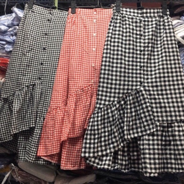 Video_Váy đuôi cá from dài kẻ caro nhiều màu | BigBuy360 - bigbuy360.vn