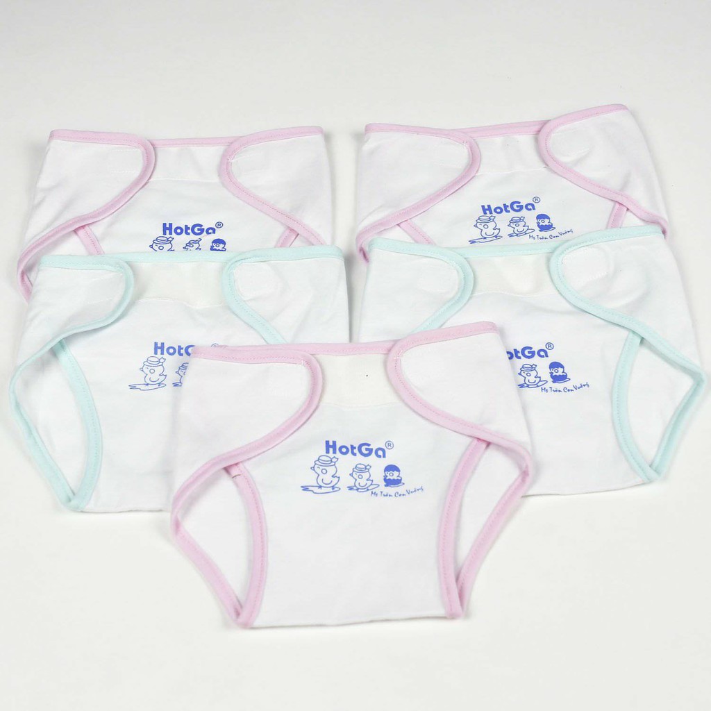 Bộ 5 Tã Dán Vải Hotga Cho Trẻ Sơ Sinh Đủ Size Từ Sơ Sinh Đến 9Kg