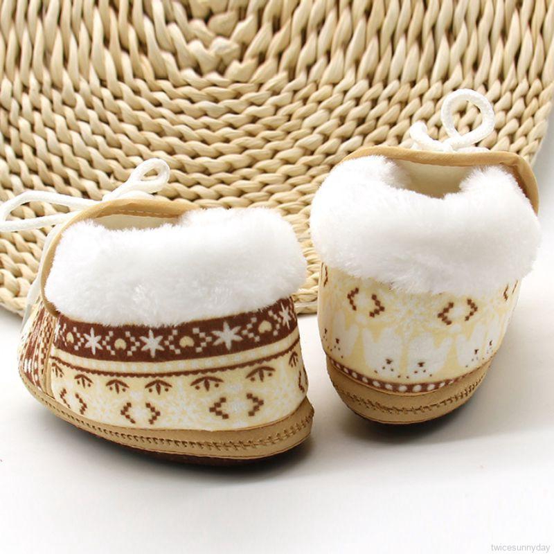 Giày cotton mềm mại in họa tiết dễ thương cho bé gái